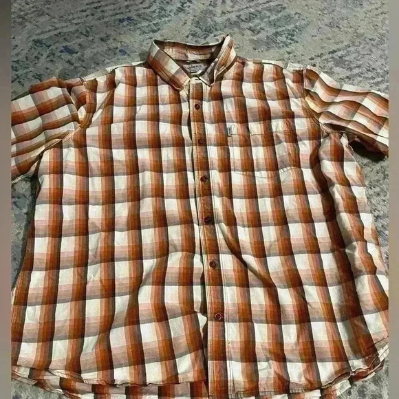 Carhartt relaxed fit orange flannel 3XL - Picture 1 of 3